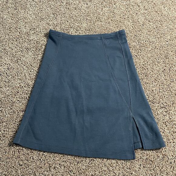 Smartwool Skirt Womens Small Gray Merino Wool Stretch Athletic Outdoor Logo - Picture 1 of 9